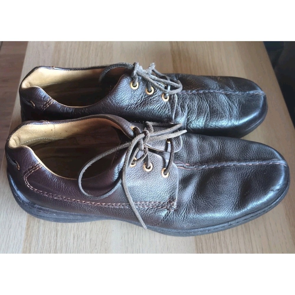 Sperry Shoes Mens 10.5 Brown Leather Top Sider Gold Cup Lace-Up Driving Loafers